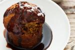 American Sticky Date Puddings With Spiced Chocolate Caramel Sauce Recipe Dessert