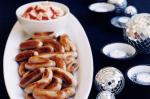 American Cocktail Sausages With Mashed Potato Dip Recipe Appetizer