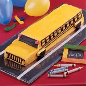 Canadian School Bus Cake BBQ Grill