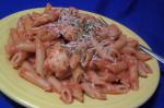 Penne with Chicken  Tomato Sauce recipe