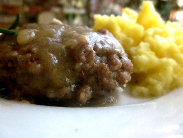 American Amish Salisbury Steak Dinner