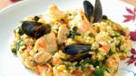 British Risotto with Seafood and Herbs Appetizer