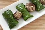 Canadian Lamb Meatballs and Collard Dolmades Recipe Appetizer