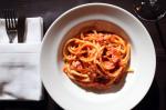 Canadian Spaghetti in Spicy Tomato Sauce lombrichelli Alletrusca Recipe Appetizer