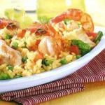 British Rice Salad with Chicken and Shrimp 2 Dinner