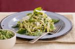 British Lowfat Pesto Fettuccine Recipe Appetizer