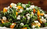 American Shredded Kale Tomatoes Feta and Mint Salad Recipe Appetizer