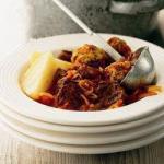 Hungarian Goulash and Meatballs of Onion Appetizer