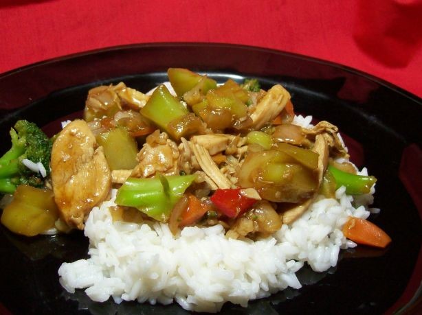 American Chicken Pineapple Stir Fry Dinner