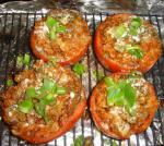 American Easy Roasted Stuffed Tomatoes Appetizer
