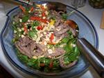 American Stirfried Beef With Mango Salad Appetizer