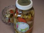 Thai Spicy Pickled Green Tomato Red Onion Carrot  Garlic Appetizer