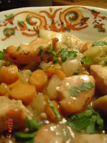 American Chicken and Artichoke Stew Appetizer