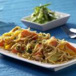 Japanese Fried Noodles with Surimi Dinner