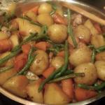Japanese Chicken Stew with Potatoes Carrots and Green Beans recipe