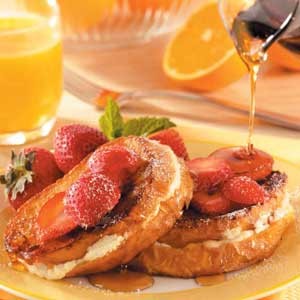 French Strawberry Cheesecake French Toast 1 Dessert