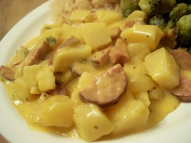 French Cheesy Sausage and Potatoes Dinner