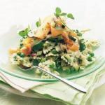 French Pasta Salad with Smoked Salmon Appetizer