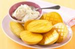 American Grilled Mango With Honey Sesame Icecream Recipe Dessert