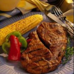 British Grilled Honey-soy Pork Steaks 1 BBQ Grill