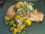 British Grilled Salmon and Mango Salsa 1 Appetizer