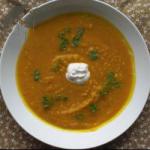 American Cream of Pumpkin Soup with Coconut Appetizer