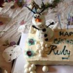 American Snow Man Olaf Cake from Disneys the Snow Queen Dessert