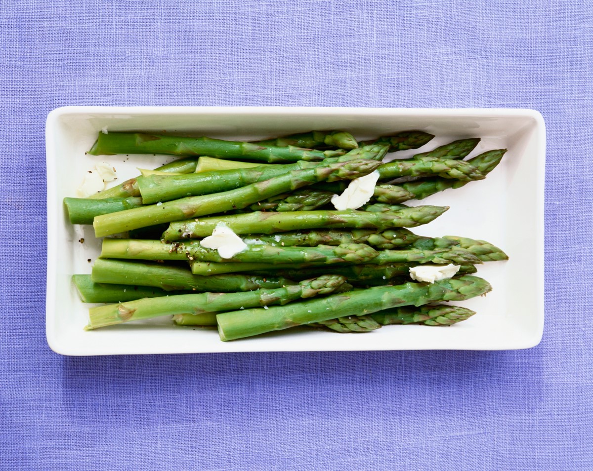 Greek Asparagus with Eggs Ladolemono and Cheese Appetizer