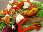 American Steak Salad With Grilled Peaches Dinner