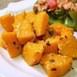 American Pumpkin Baked with Garlic and Cheese Appetizer