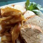 Pork with Sauce of Apples and Onions recipe
