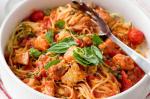 American Linguine With Tomato Fish Capers and Basil Recipe Appetizer