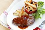 Canadian Steak And Chips With Garlic Sauce Recipe Dinner
