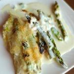 American Asparagus Baked with Cream and Cheese Appetizer