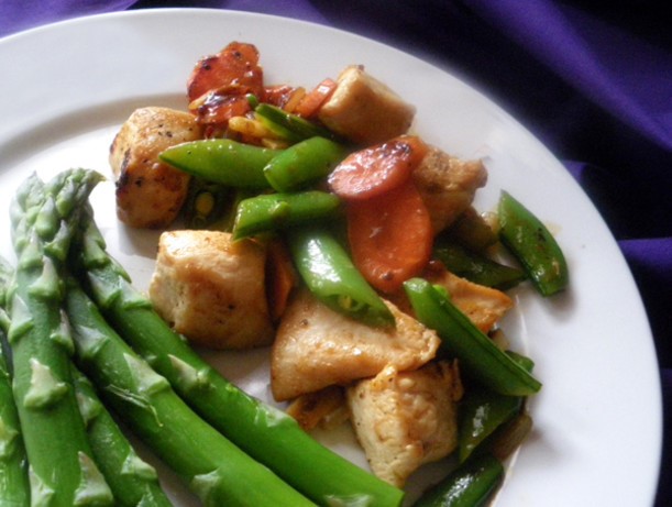 American Ginger Chicken Stir Fry Dinner