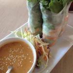American Spring Rolls with Rice Paper Appetizer