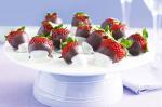 American Doublechoc Strawberries Recipe Dessert
