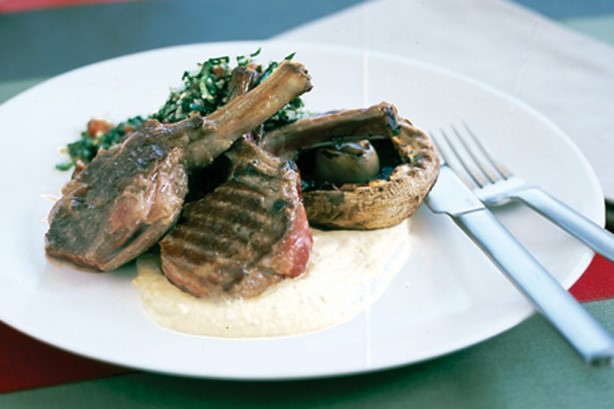 British Chargrilled Lamb With Hummus And Tabouli Recipe Appetizer