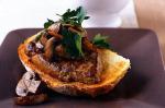British Open Steak Sandwich With Mushrooms and Peas Recipe Appetizer