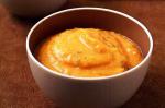 British Sweetpotato Soup With Poppyseed Twists Recipe Soup