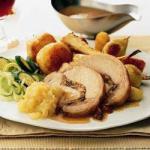 Canadian Roast Pork with Ginger Applesauce BBQ Grill