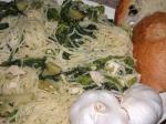 British Broccoli Rabe and Chicken Aglio Olio with Oil and Garlic Dinner