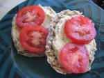 British Nans English Muffin Hummus  Tomato Sandwich  Ww Appetizer