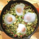 American Corned Beefpan with Eggs Appetizer
