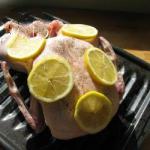 American Roast Chicken with Lemon and Basil Appetizer