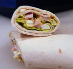 American Curried Egg and Ham Wraps Appetizer