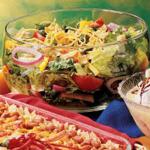 Mexican Salsa Tossed Salad Appetizer