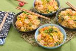 Japanese Shrimp and Summer Vegetable Mazemen Appetizer