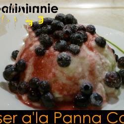 American Way to Heat or Dessert a La Panna Cotta Dessert