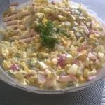 American Easter Salad with Egg Rzodkiewka and Cucumbers Kiszonym Appetizer